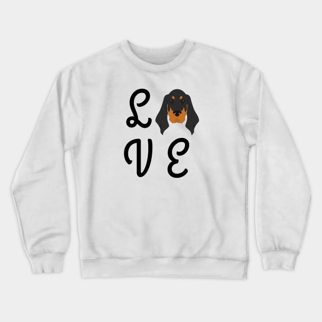 Coonhound Love Crewneck Sweatshirt by TrapperWeasel